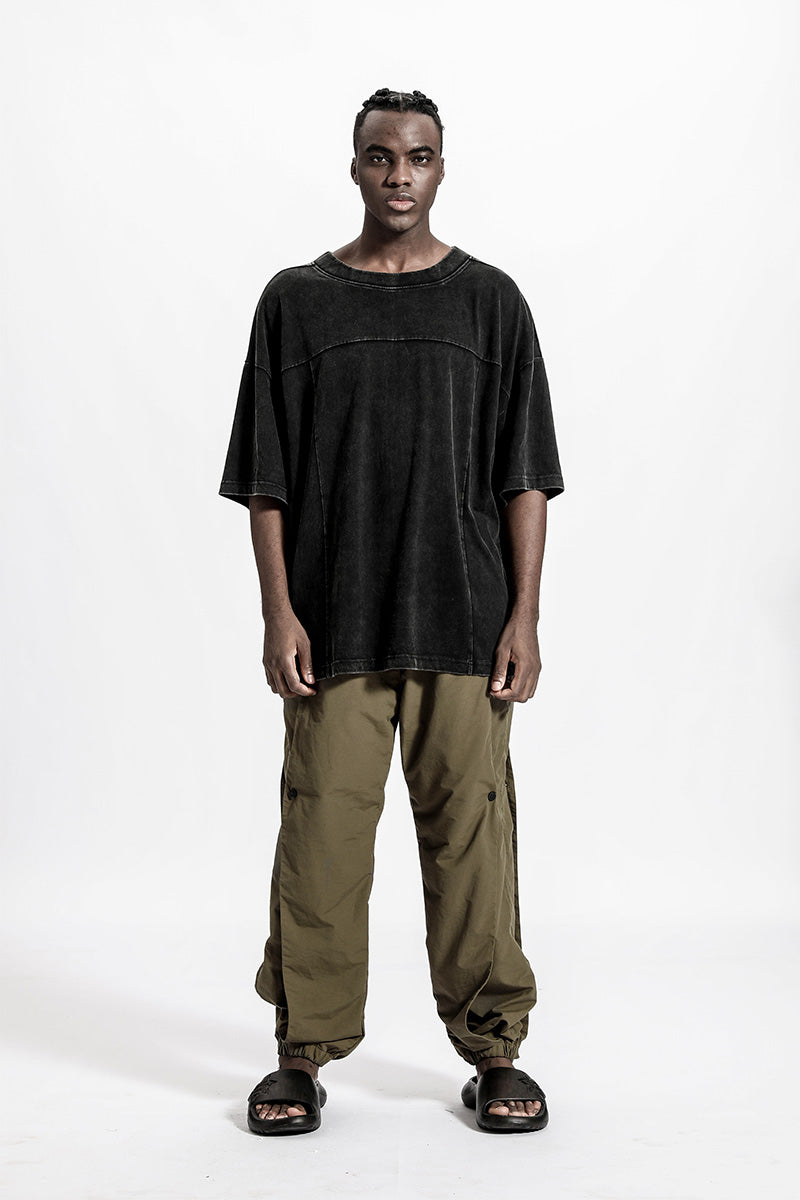 Patchwork panel Warrior joggers With Durable Ripstop For men