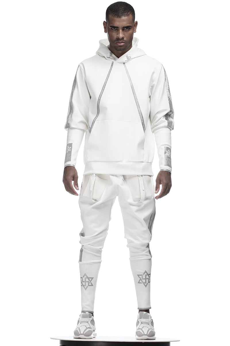 Cyberpunk Aesthetic Warrior Hoodies & Sweatshirts With Ribbed Cuffs/Hem For men