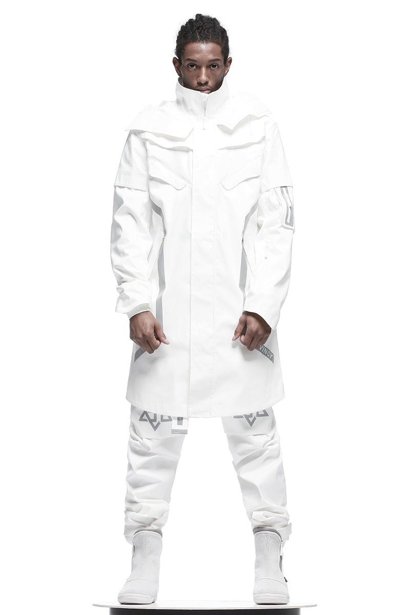 Longline Warrior Coats With Two-Way Zipper For men