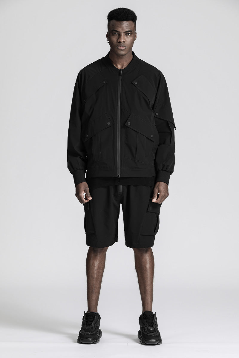 Streetwear Warrior Jackets With Multi-Pocket Design For men