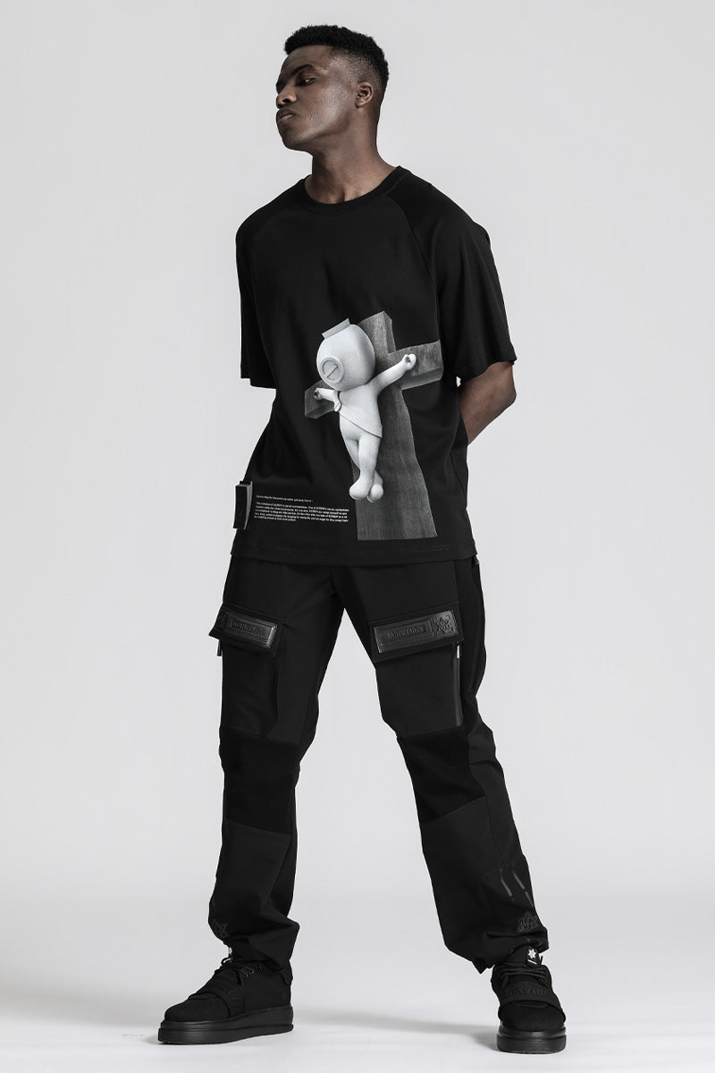 Utilitarian Warrior Cargo Pants With Multi-Pocket Design For men