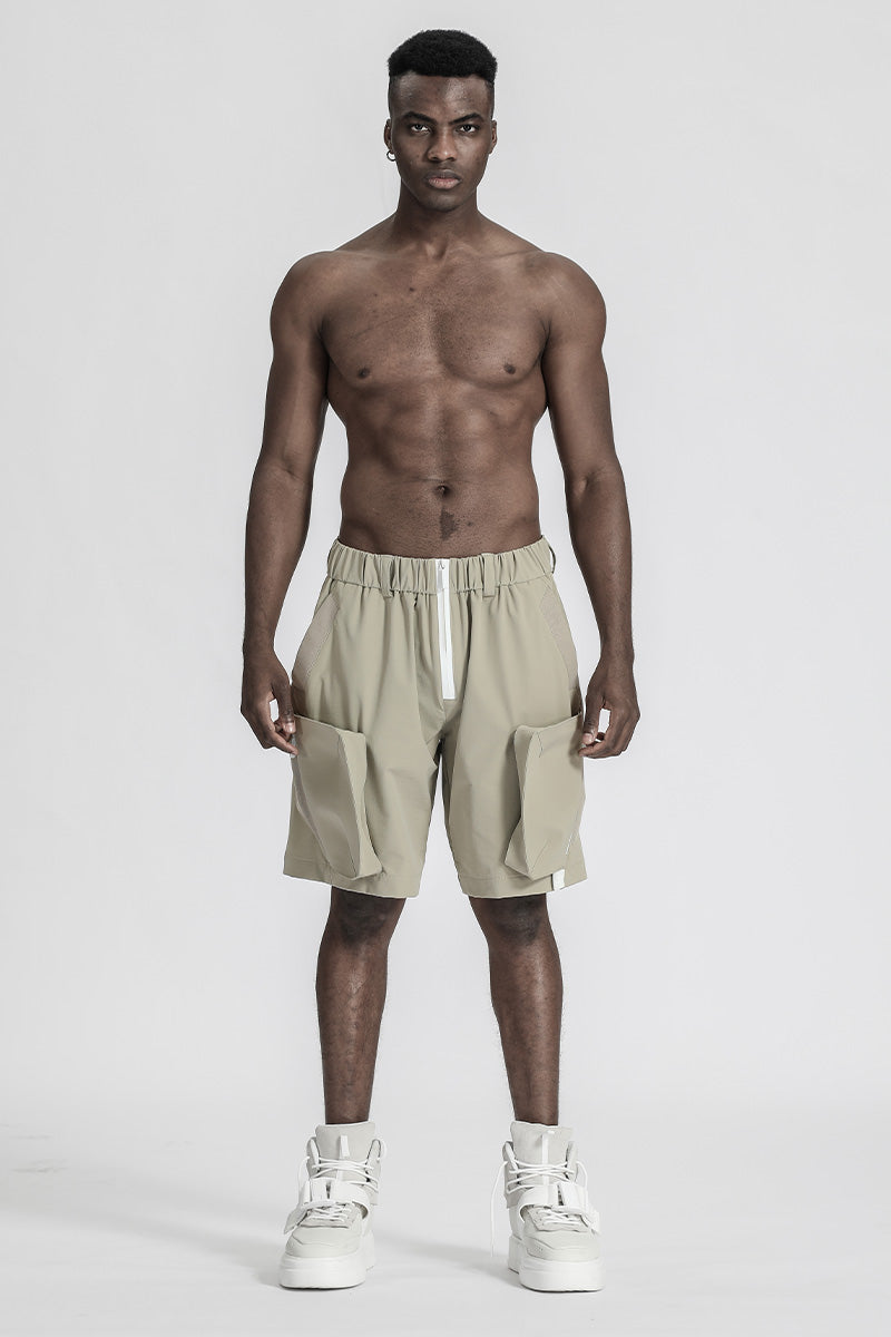 Loose/Relaxed Fit Warrior Shorts With Multi-Pocket Design For men