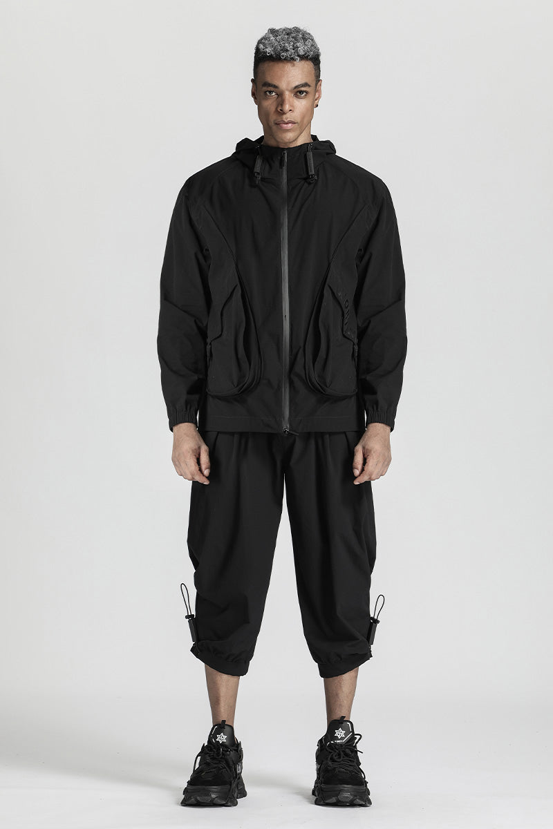 Streetwear Warrior Jackets With Adjustable Drawstring For men