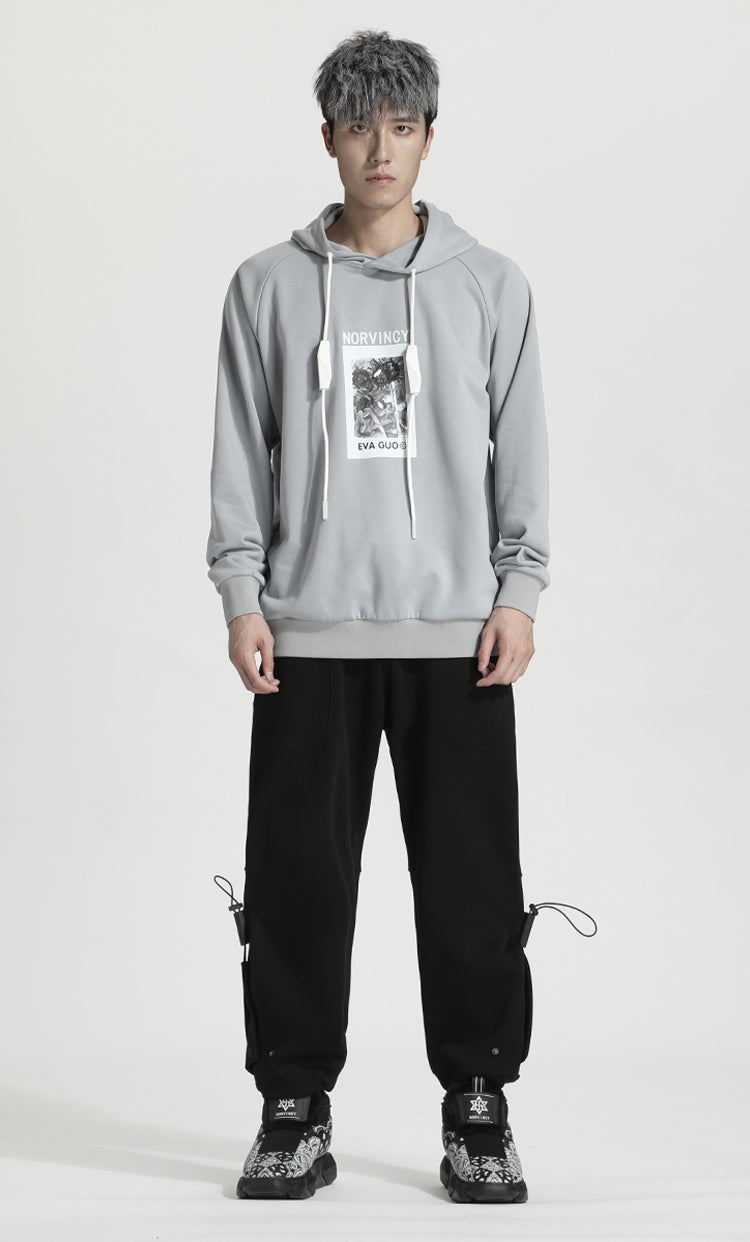 Avant-Garde Warrior Hoodies & Sweatshirts With Adjustable Drawstring For men