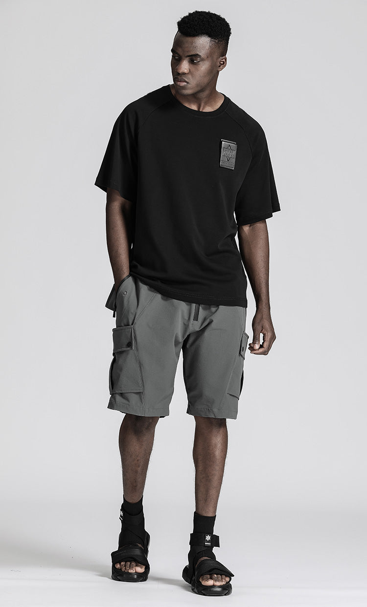 Patchwork panel Warrior T-Shirts With Durable Ripstop For men