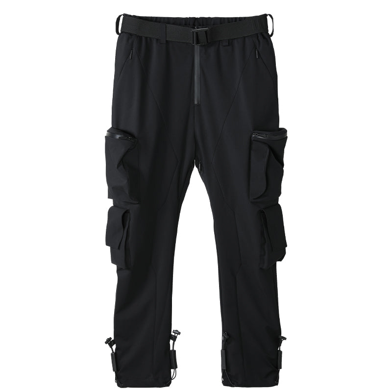Utilitarian Warrior Cargo Pants With Elastic Waistband For men