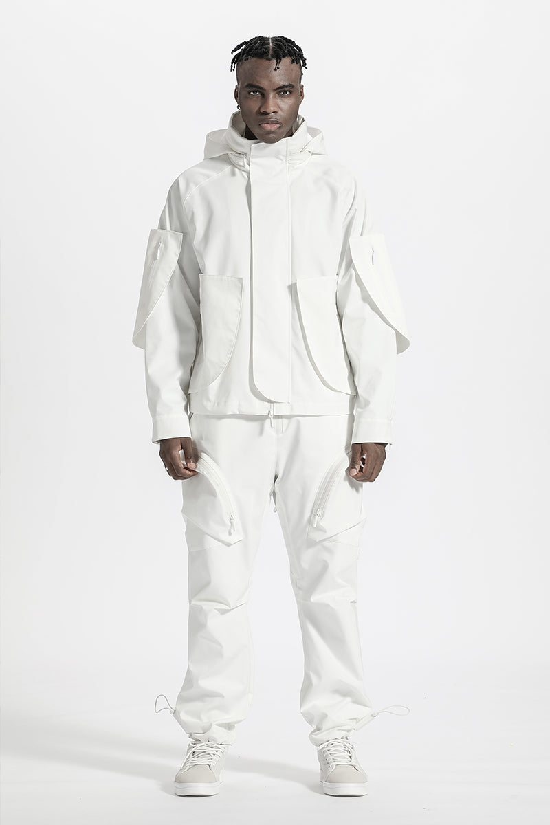 Techwear Style Warrior Windbreakers With Multi-Pocket Design For men