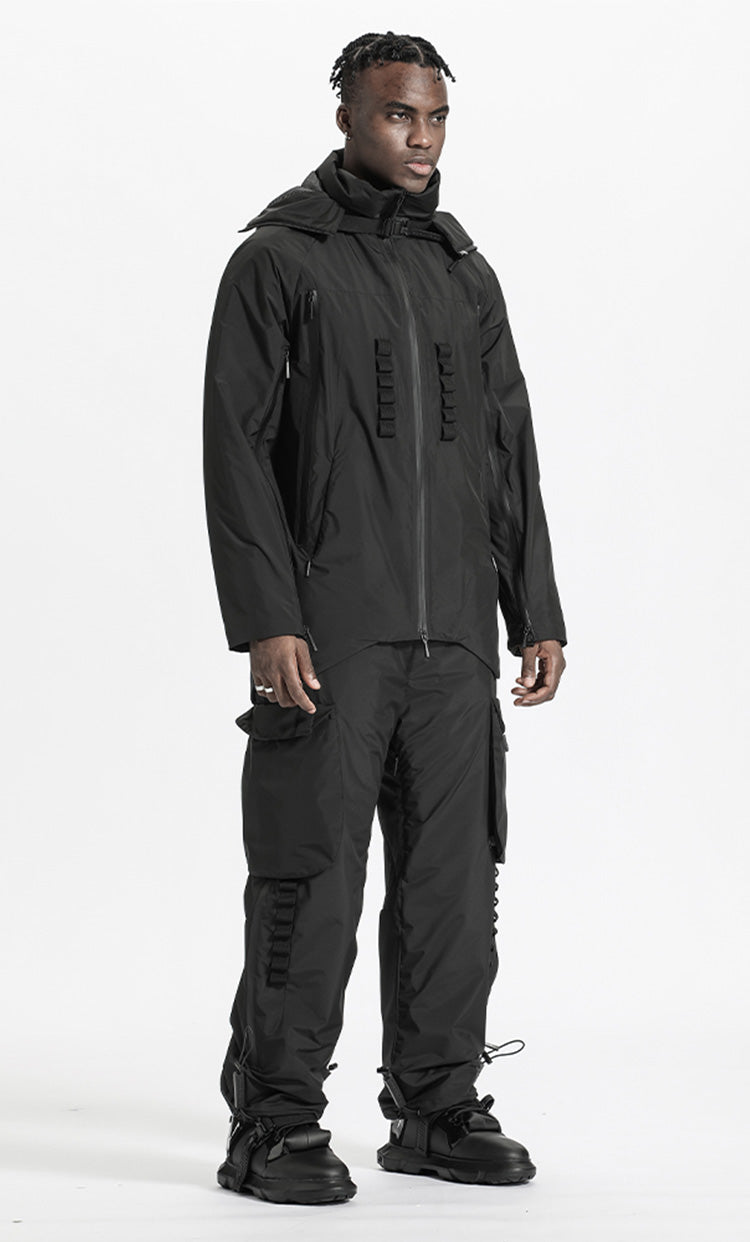 Utilitarian Warrior Cargo Pants With Multi-Pocket Design For men