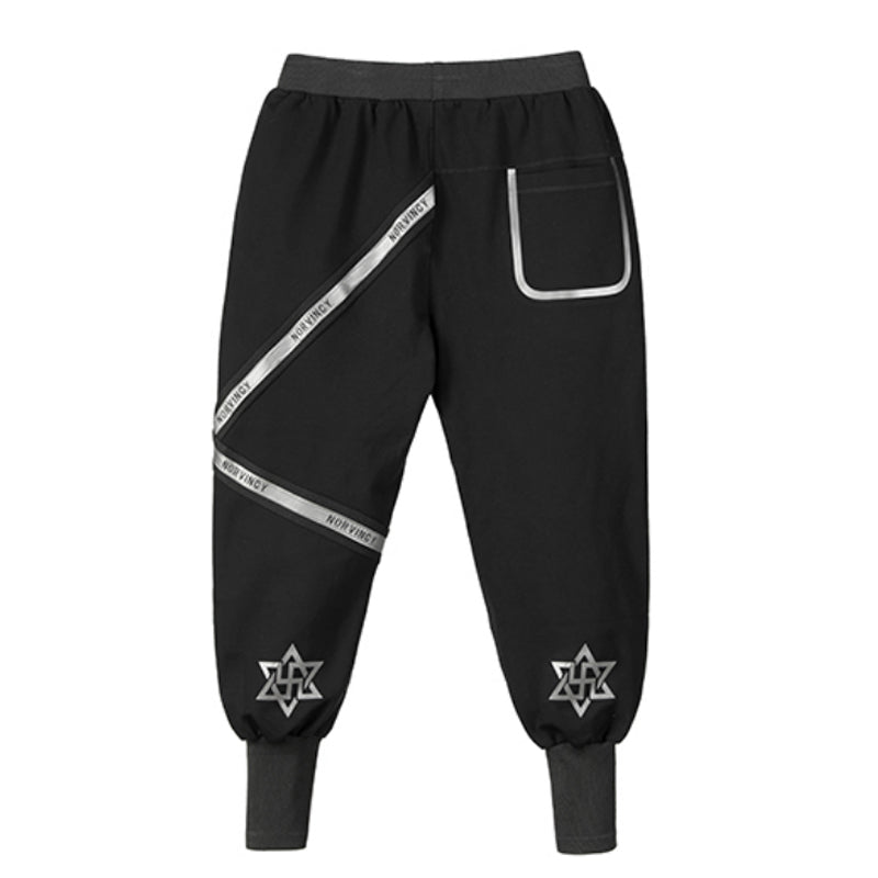 Streetwear Warrior Sweatpants With Elastic Waistband For men