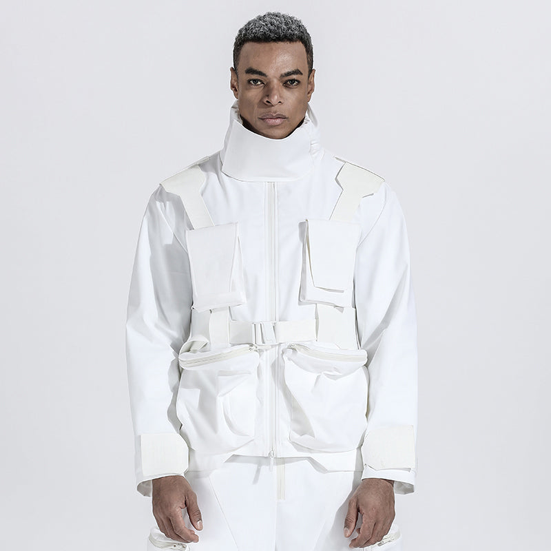 Multi-Pocket Design Warrior Jackets With Avant-Garde For men