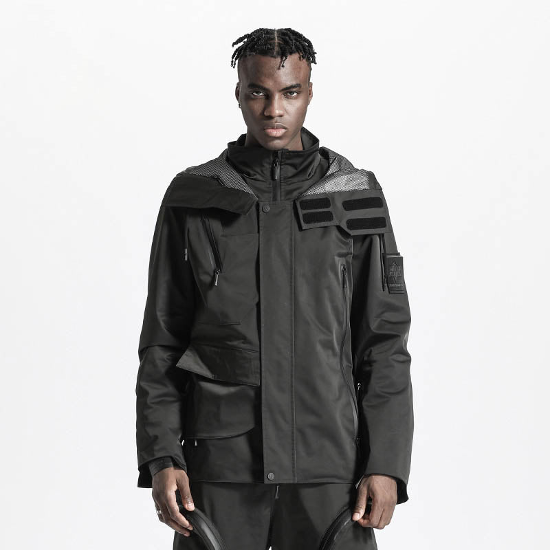 Avant-Garde Warrior Windbreakers With Adjustable Drawstring For men