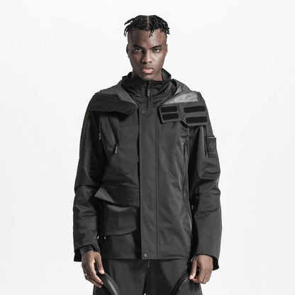 Avant-Garde Warrior Windbreakers With Adjustable Drawstring For men