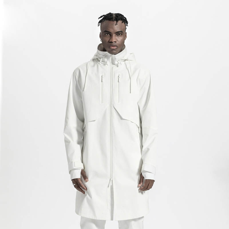 Futuristic Design Warrior Coats With Adjustable Drawstring For men