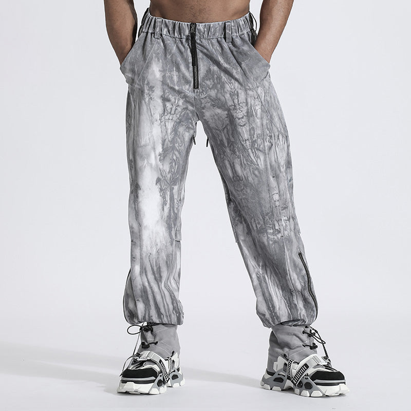 Patchwork panel Warrior joggers With Durable Ripstop For men