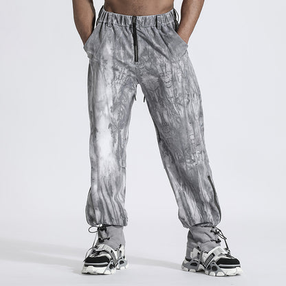Patchwork panel Warrior joggers With Durable Ripstop For men