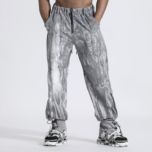 Patchwork panel Warrior joggers With Durable Ripstop For men