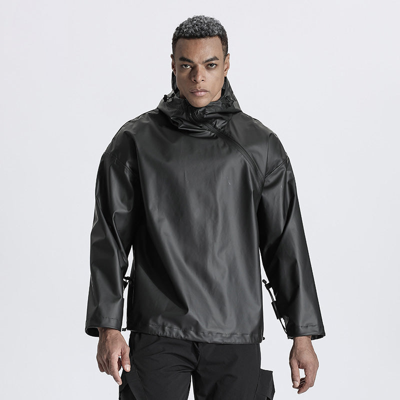 Minimalist Warrior Coats With Adjustable Drawstring For men