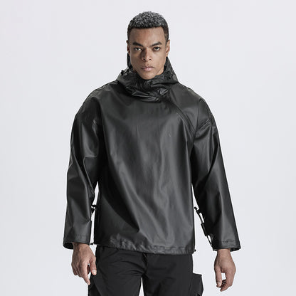 Minimalist Warrior Coats With Adjustable Drawstring For men