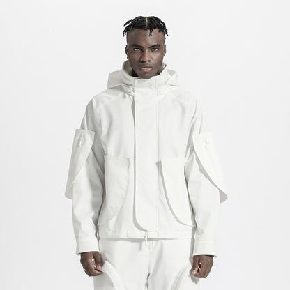 Techwear Style Warrior Windbreakers With Multi-Pocket Design For men