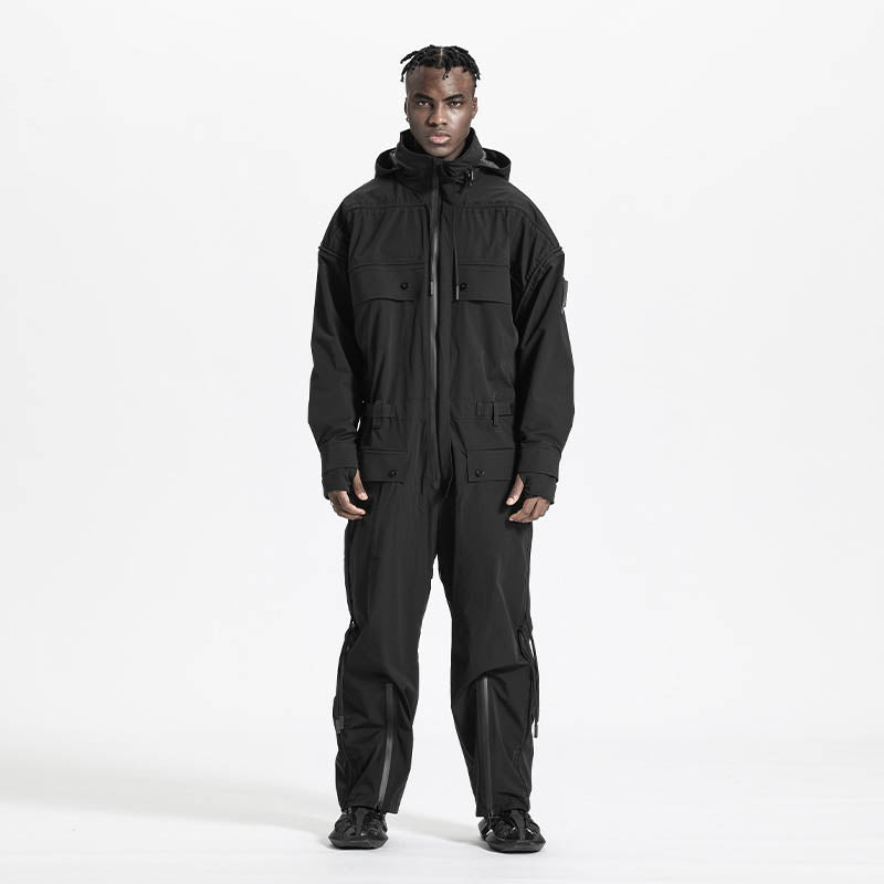 Loose/Relaxed Fit Warrior Jumpsuits With Multi-Pocket Design For men