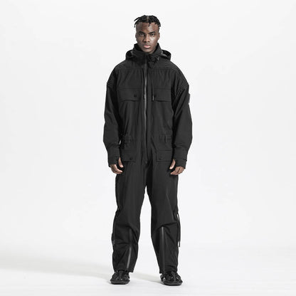 Loose/Relaxed Fit Warrior Jumpsuits With Multi-Pocket Design For men
