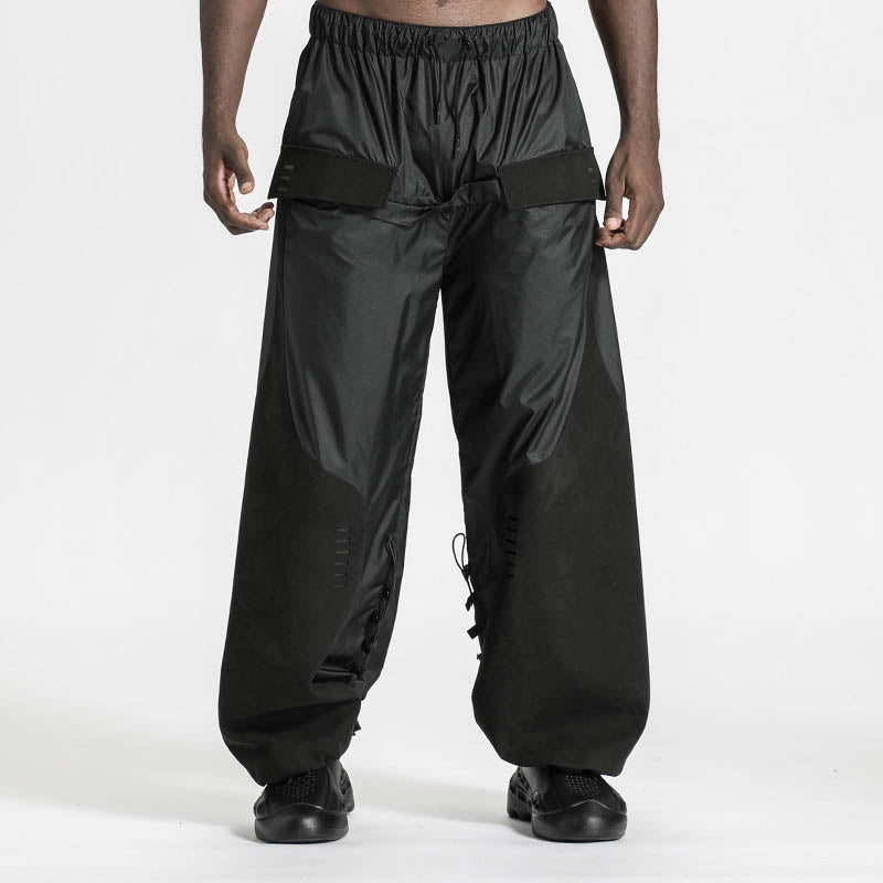 Patchwork panel Warrior joggers With Breathable Mesh For men