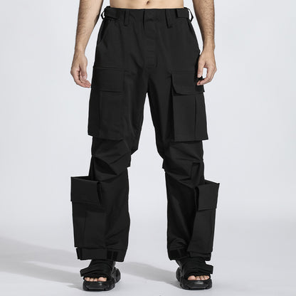 Loose/Relaxed Fit Warrior Cargo Pants With Multi-Pocket Design For men