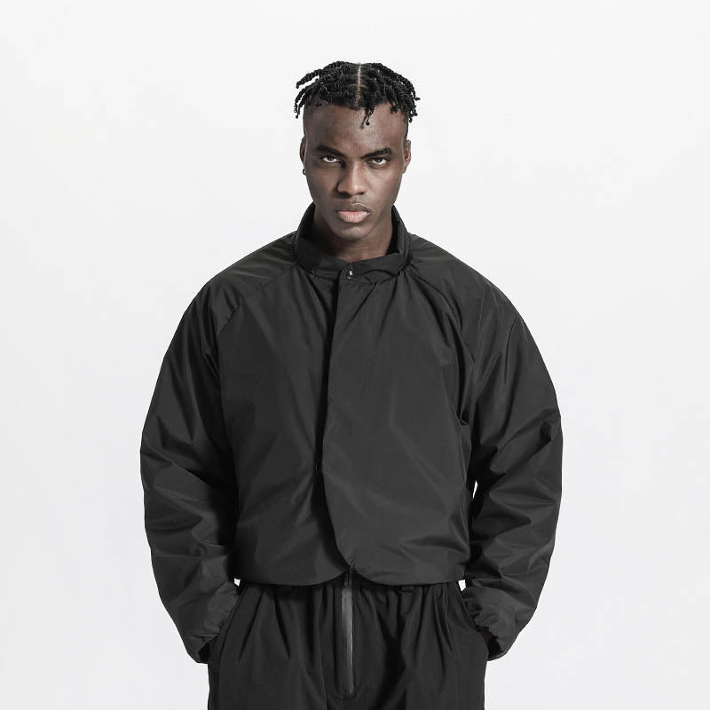 Cropped Length Warrior Padded Jackets With Hidden Pocket For men