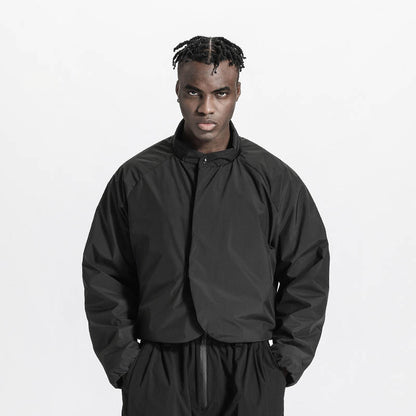 Cropped Length Warrior Padded Jackets With Hidden Pocket For men
