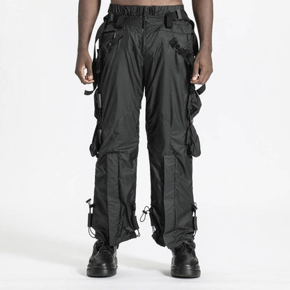 Utilitarian Warrior Cargo Pants With Multi-Pocket Design For men