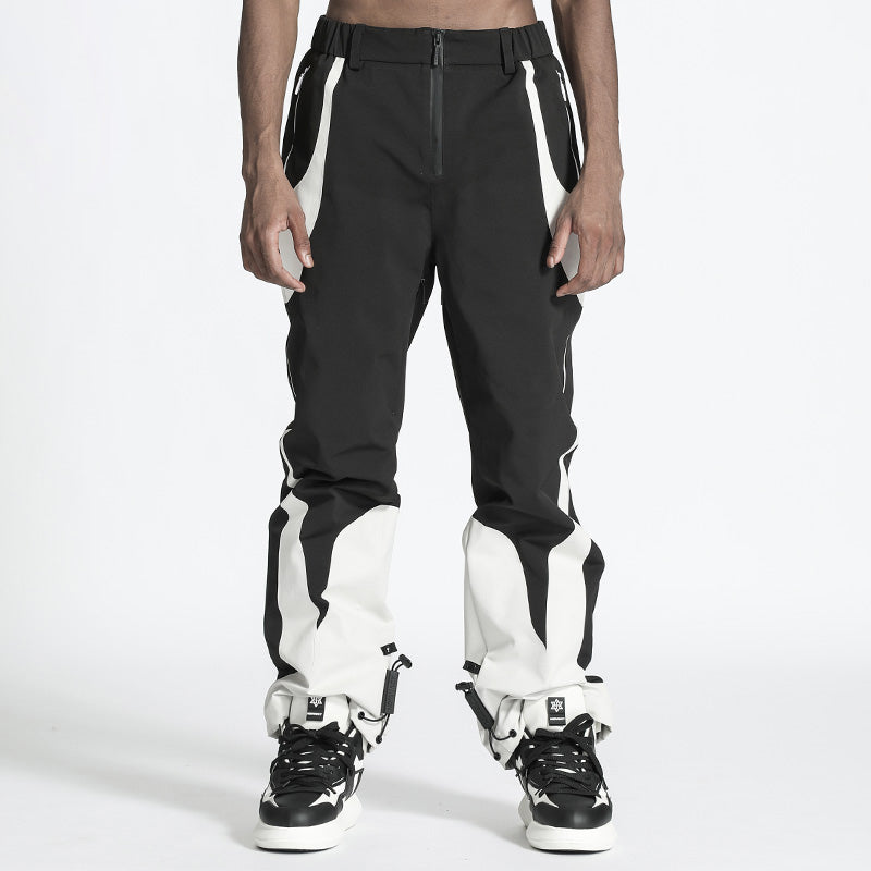 Futuristic Design Warrior Hardshell Pants With Elastic Waistband For men