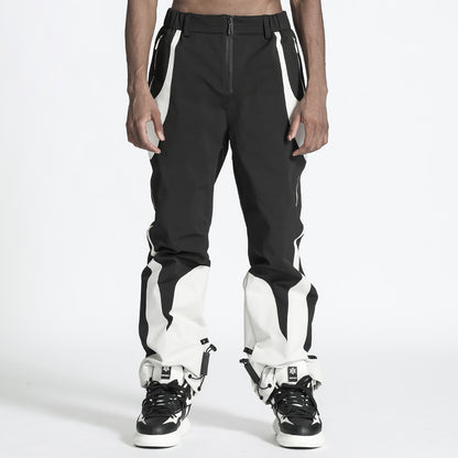 Futuristic Design Warrior Hardshell Pants With Elastic Waistband For men