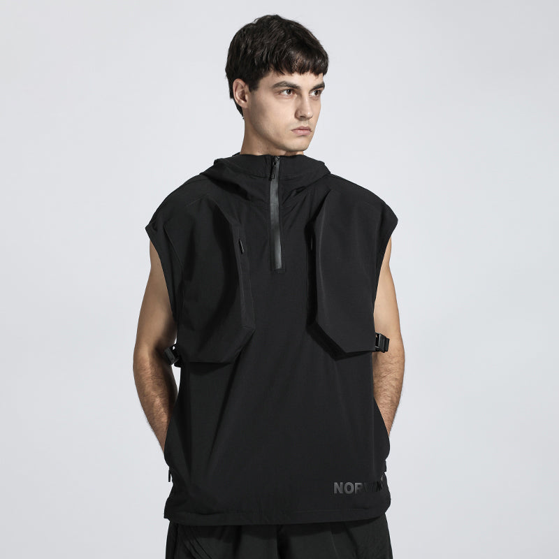 Patchwork panel Warrior Vests With Durable Ripstop For men