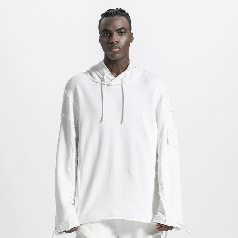 Streetwear Warrior Hoodies & Sweatshirts With Ribbed Cuffs/Hem For men