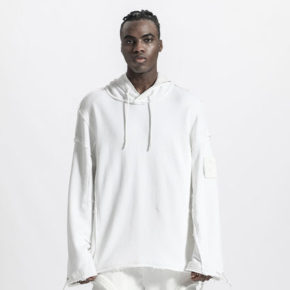 Streetwear Warrior Hoodies & Sweatshirts With Ribbed Cuffs/Hem For men