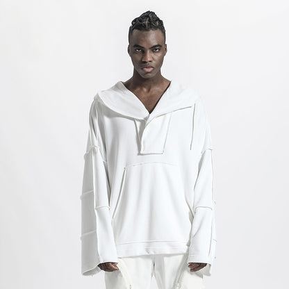 Minimalist Warrior Hoodies & Sweatshirts With Ribbed Cuffs/Hem For men