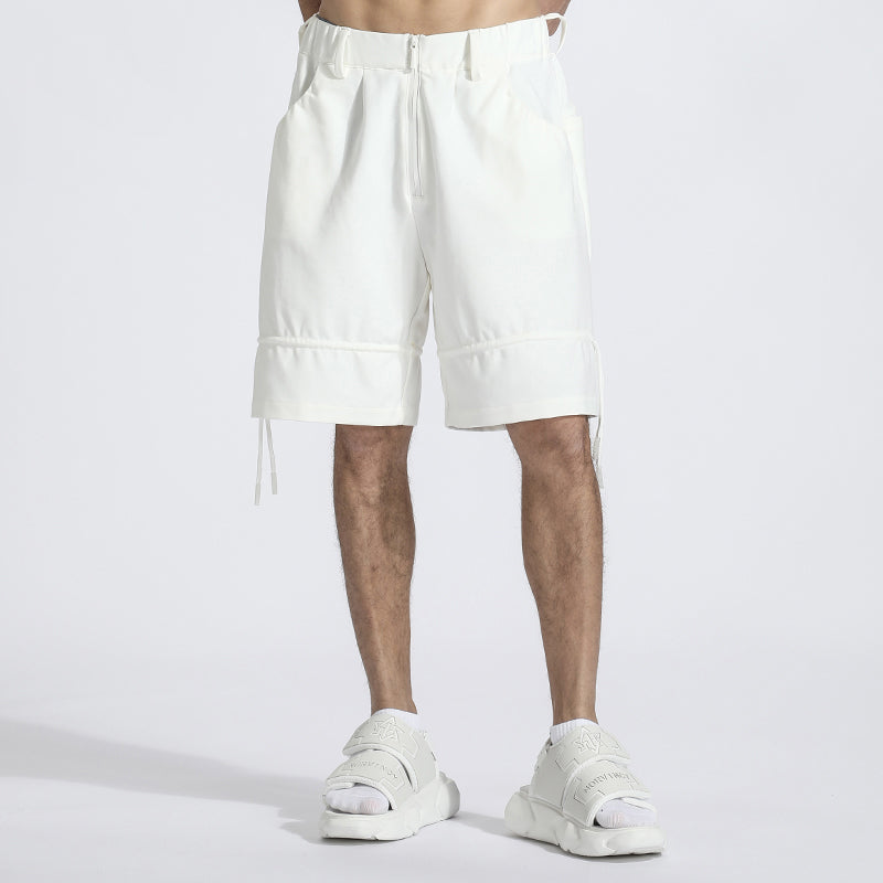 Patchwork panel Warrior Shorts With Elastic Waistband For men