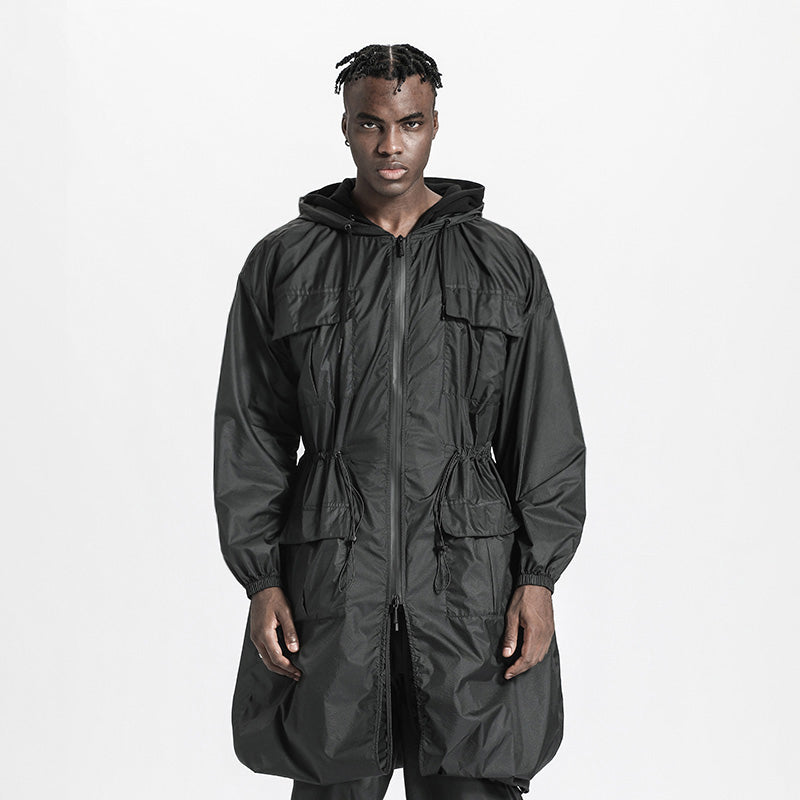 Streetwear Warrior Coats With Multi-Pocket Design For men