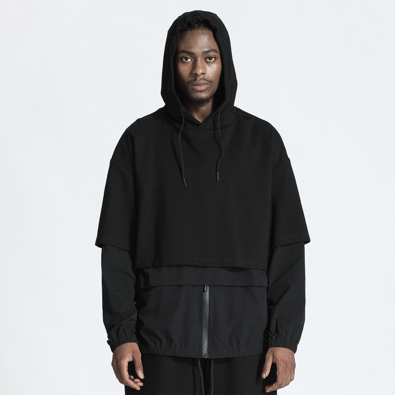 Streetwear Warrior Hoodies & Sweatshirts With Ribbed Cuffs/Hem For men