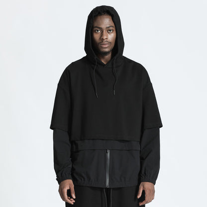 Streetwear Warrior Hoodies & Sweatshirts With Ribbed Cuffs/Hem For men