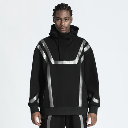 Futuristic Design Warrior Hoodies & Sweatshirts With Ribbed Cuffs/Hem For men