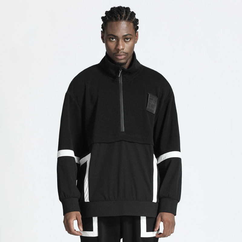 Futuristic Design Warrior Hoodies & Sweatshirts With Ribbed Cuffs/Hem For men