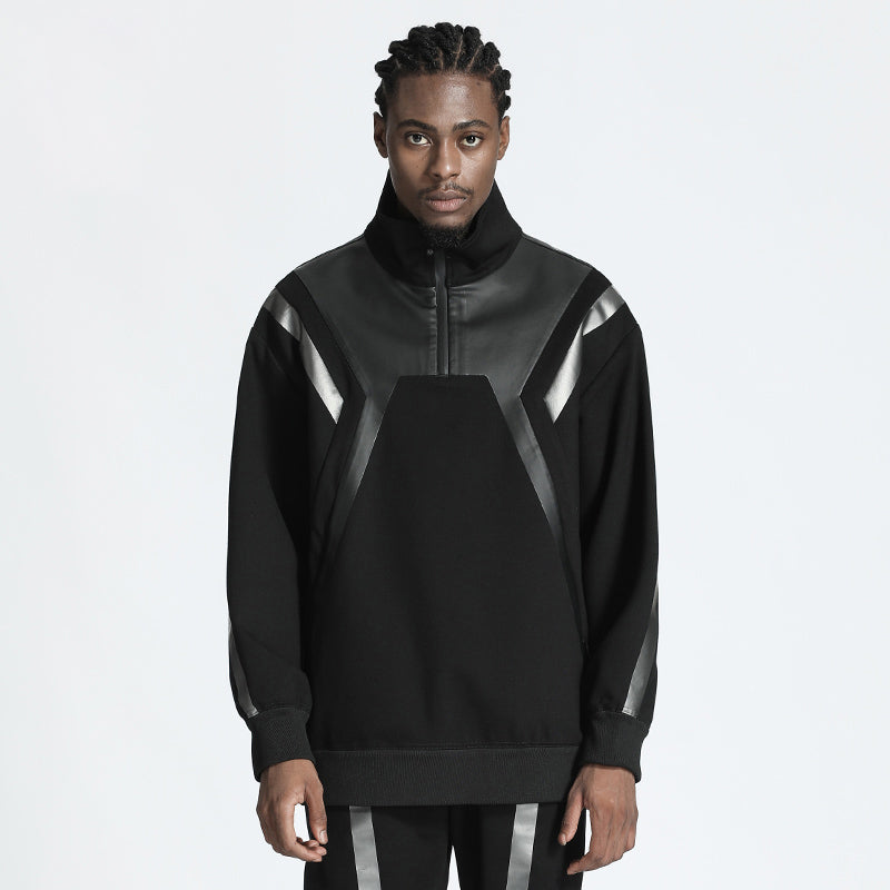 Futuristic Design Warrior Hoodies & Sweatshirts With Ribbed Cuffs/Hem For men