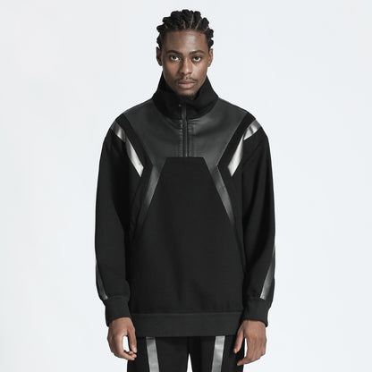 Futuristic Design Warrior Hoodies & Sweatshirts With Ribbed Cuffs/Hem For men