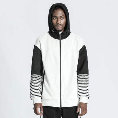 Futuristic Design Warrior Hoodies & Sweatshirts With Ribbed Cuffs/Hem For men