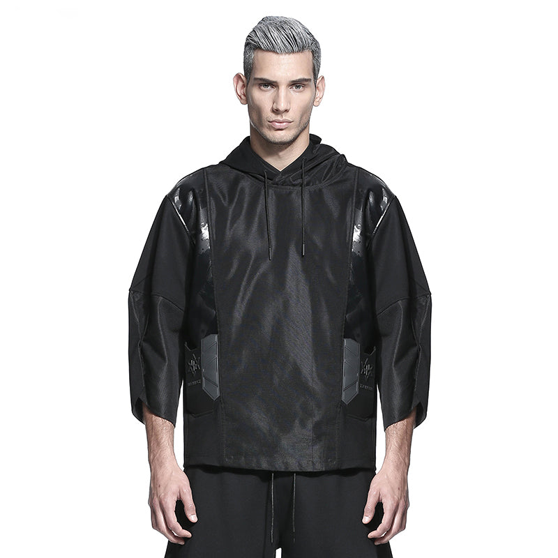 Cyberpunk Aesthetic Warrior Hoodies & Sweatshirts With Multi-Pocket Design For men