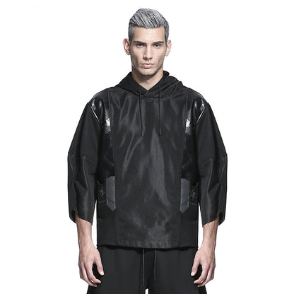 Cyberpunk Aesthetic Warrior Hoodies & Sweatshirts With Multi-Pocket Design For men