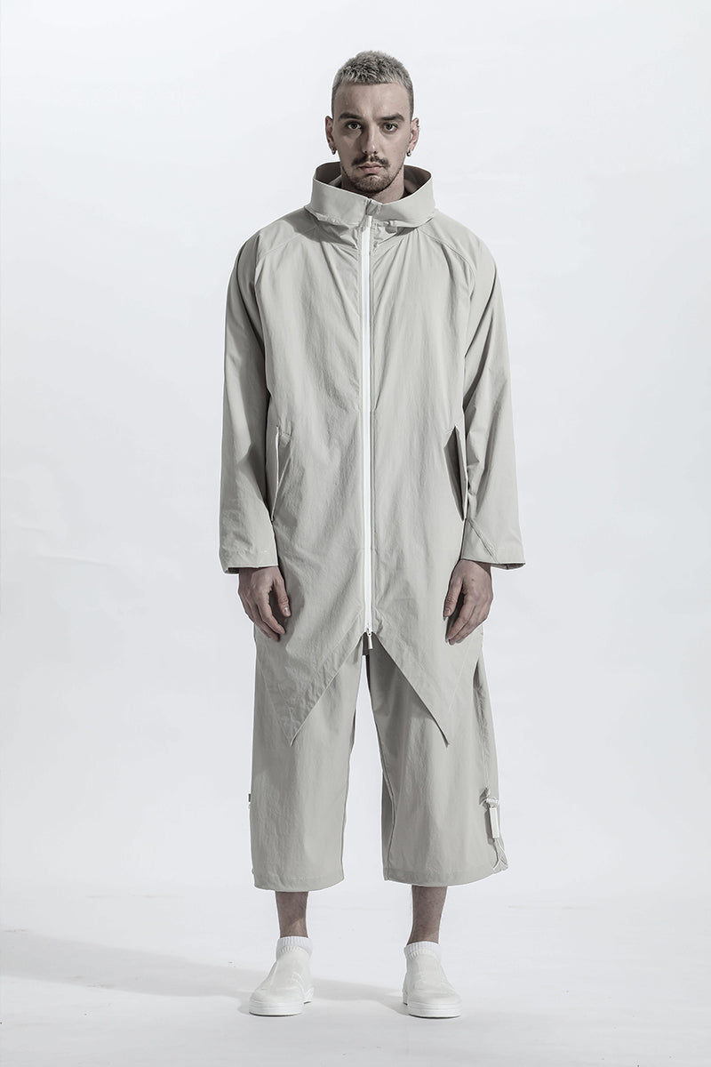 Longline Warrior Coats With Two-Way Zipper For men