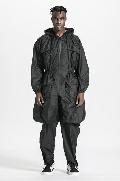 Futuristic Design Warrior Cargo Pants With Adjustable Drawstring For men
