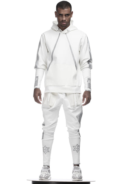 Cyberpunk Aesthetic Warrior Hoodies & Sweatshirts With Ribbed Cuffs/Hem For men